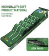 Huaen Hazard Deluxe Putting Mat with Auto showing how its easy to fold