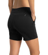 inPhorm Cleo Womens Golf Shorts  in black - side/back view