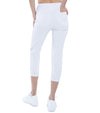 InPhorm Quick Dry Womens Golf 24” Capri in White - back view