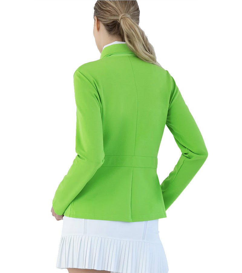 Inphorm Women's Active Blazer in fuji green - back view