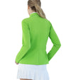 Inphorm Women's Active Blazer in fuji green - back view