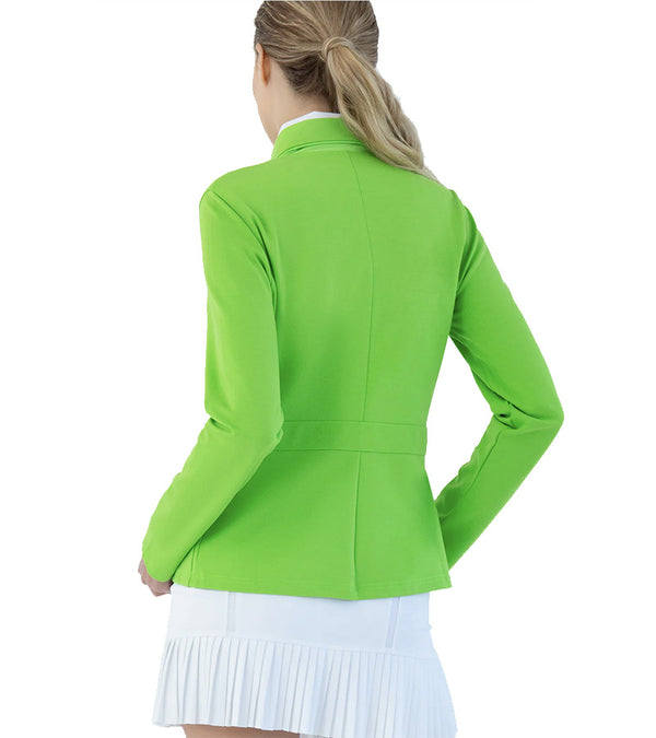 Inphorm Women's Active Blazer in fuji green - back view