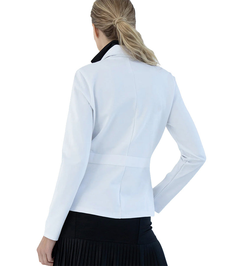 Inphorm Women's Active Blazer in white - back view 