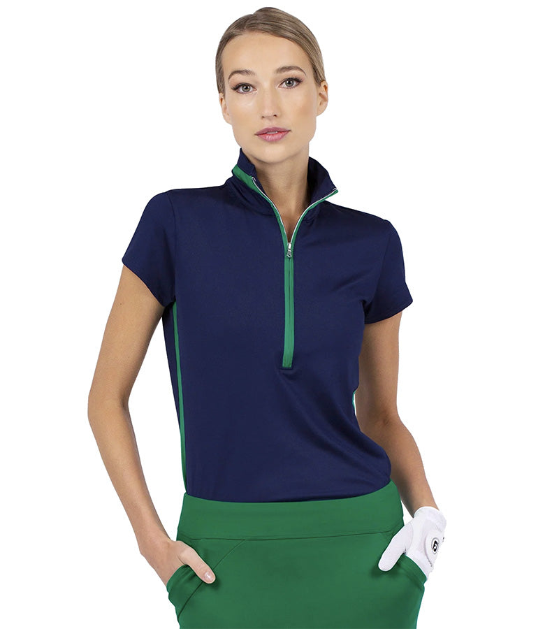 Inphrom Amelia Quarter Zip Womens Golf Polo - 4 Colors