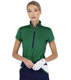 Inphrom Amelia Quarter Zip Womens Golf Polo - 4 Colors