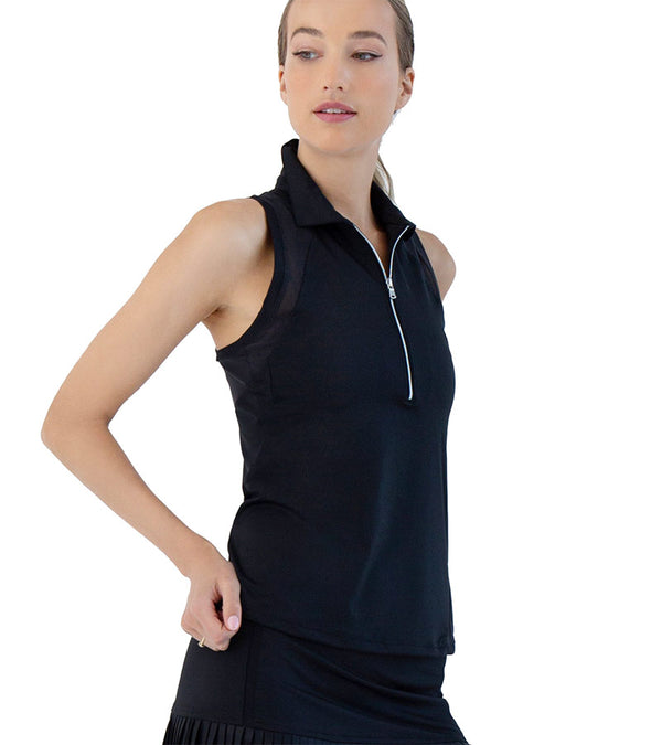inPhorm Neisha Classic Sleeveless Womens Polo Shirt