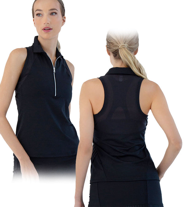 inPhorm Neisha Classic Sleeveless Womens Polo Shirt