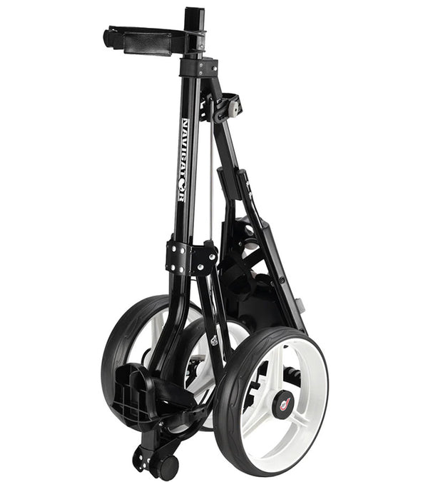 JEF World of Golf Navigator 3-Wheeled Push Cart - folded