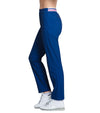 Lucky in Love Berry Sweet Women's Golf Pants in Blueberry- partial model side view