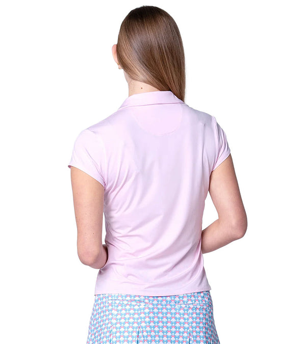 Lucky in Love Day Club Short Sleeve Womens Golf Polo