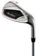 MacGregor Golf CG3000 Womens Golf Clubs Set - pitching iron wedge in a silver, black, and aqua color scheme.