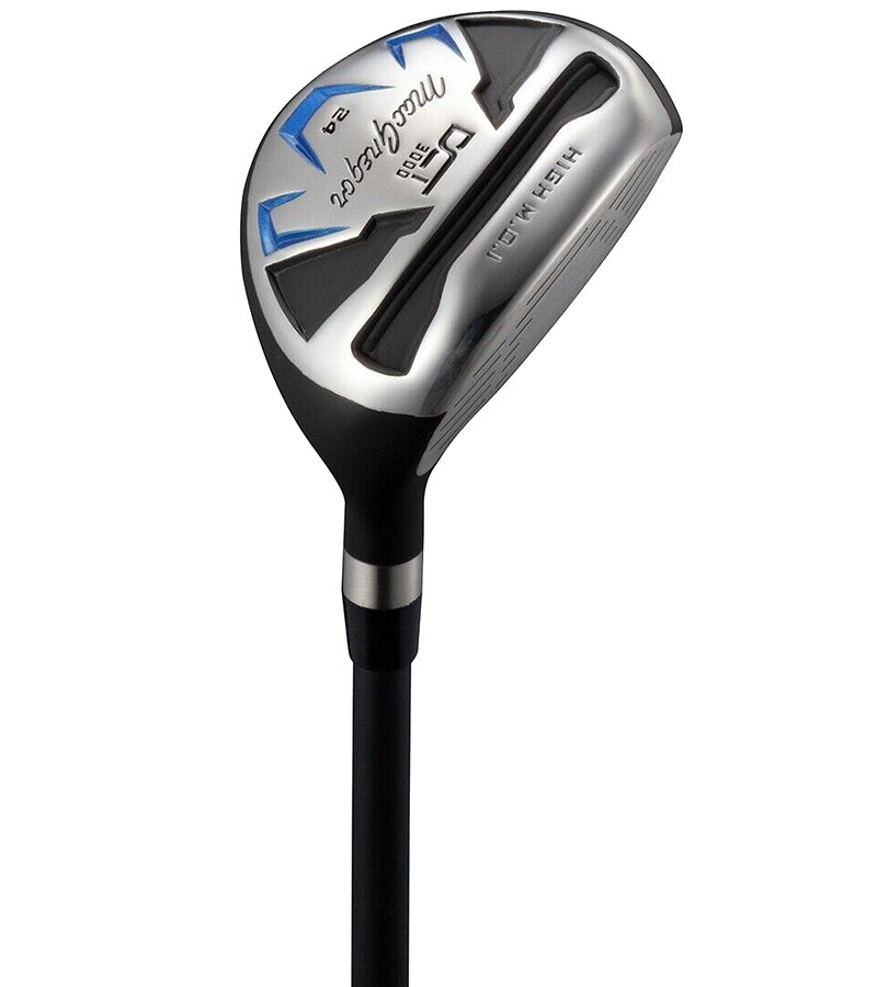 MacGregor Golf DCT3000  Premium Mens Golf Clubs Set - hybrid in black  with blue & silver accents