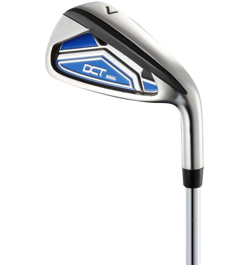 MacGregor Golf DCT3000  Premium Mens Golf Clubs Set - iron in silver with black & blue accents