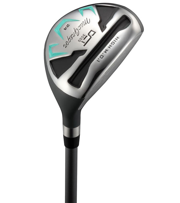 MacGregor Golf DCT3000 Premium Womens Golf Set – hybrid in  black, silver, with aqua accents.