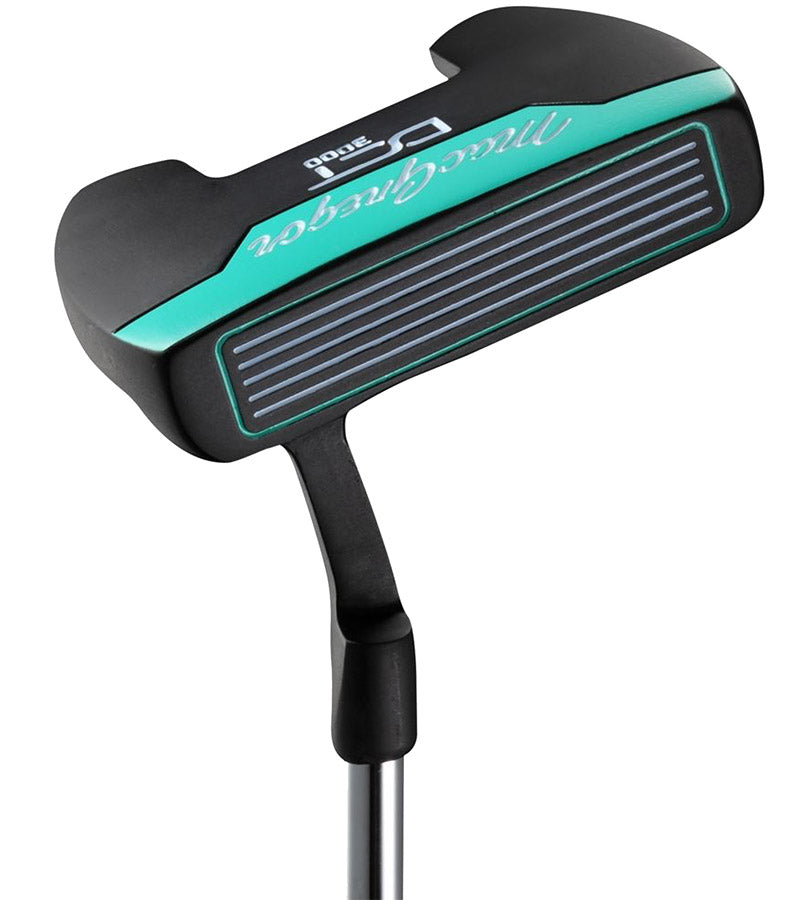 MacGregor Golf DCT3000 Premium Womens Golf Set – dmallet putter in  black, silver, with aqua accents.