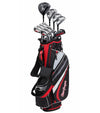 MacGregor Golf DCT4000 Men's Golf Clubs Set - bag with 12 clubs in black with red and silver details color scheme.