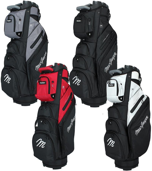 MacGregor MACLOCK Ultimate Divider System Golf Cart Bag - 4 bags in 4 color ways:Black/White, Black/Red, Black/Grey, Black