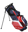 MacGregor Golf VIP 14 Divider Stand Carry Bag,  patriotic USA Flag design- legs extended 2nd view