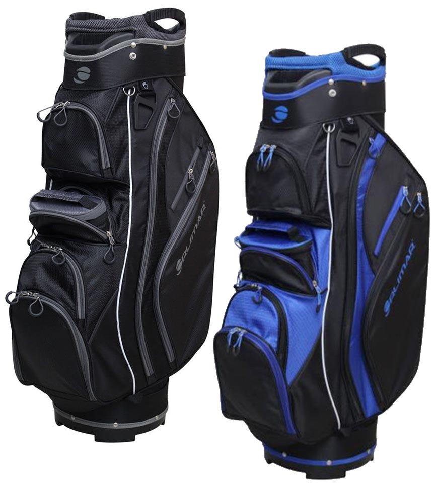 Orlimar CRX Cooler Cart Bag – 2 colorways: Black/Charcoal -left bag and Black/Blue -right bag