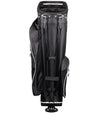 Orlimar SRX 14.9 Stand Golf Bag in Black with white detail/ accents- legs folded.