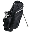 Orlimar SRX 7.4 Stand Golf Bag in black with legs extended