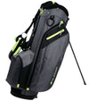 Orlimar SRX 7.4 Stand Golf Bag in Charcoal/Lime with legs extended