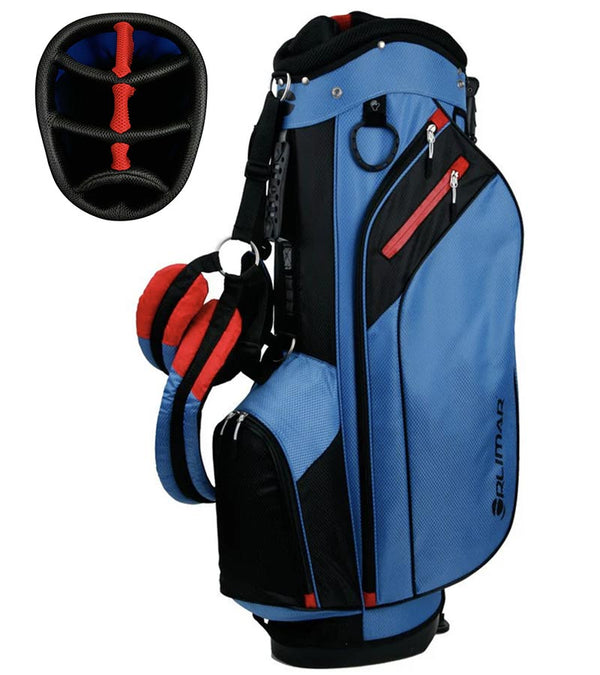 Orlimar SRX 7.4 Stand Golf Bag in Blue/Red with 7 club divider