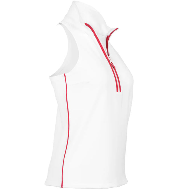 Pirdie The Back Nine Womens Golf Sleeveless Zip Up