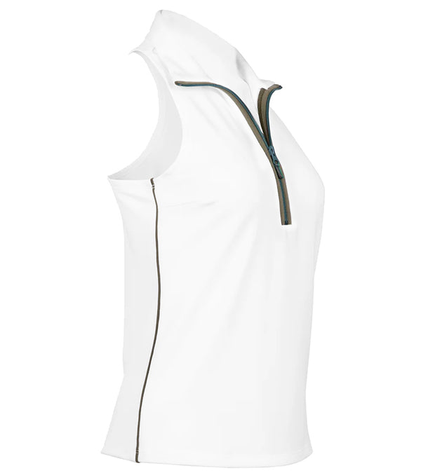 Pirdie The Back Nine Womens Golf Sleeveless Zip Up