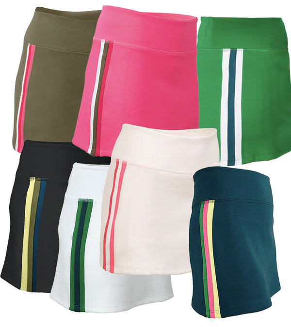 Pirdie Foreplay Skirt 14"- 7 colorways: Black, Olive Green, Dusty Rose, Dark Teal,  Hot Pink, White, Kelly Green 