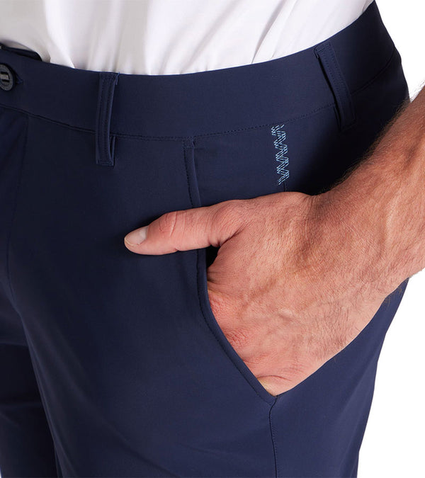 Puma 101 EVO Mens Golf Pants  in Deep Navy - close up of  front pocket