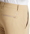 101 EVO Mens Golf Pants  in Prairie Tan- close up of  back pocket 
