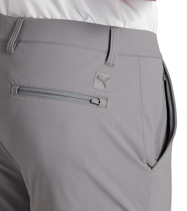 101 EVO Mens Golf Pants in Slate Sky  - close up back pocket