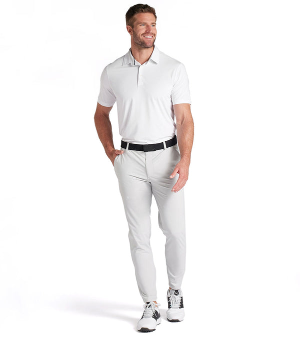 Puma 101 EVO Mens Golf Pants  in Ash Gray with model front view