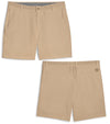 Puma 101 Solid Men’s Golf Shorts Inseam 7" in Prairie Tan -front and back view