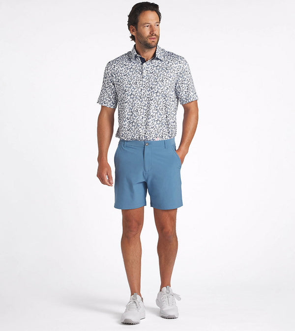 uma 101 Solid Men’s Golf Shorts Inseam: 7" or 9" in Deep Dive - model front view