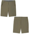 Puma 101 Solid Men’s Golf Shorts Inseam: 9" in Dark Sage - front & back views