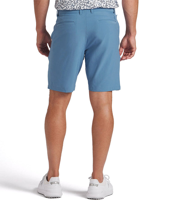 uma 101 Solid Men’s Golf Shorts Inseam: 9" in Deep Dive -partial model  back view