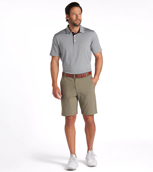 Puma 101 Solid Men’s Golf Shorts Inseam: 7"or 9" in Dark Sage - model front wearing 9" shorts