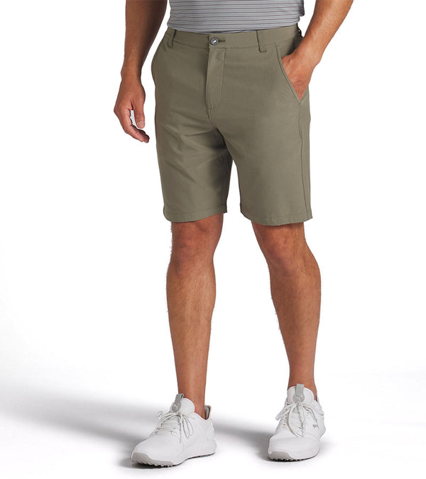 Puma 101 Solid Men’s Golf Shorts Inseam: 9" in Dark Sage - partial model front view