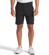 Puma 101 Solid Mens Golf Shorts with  9" inseam in Puma Black - partial model front view