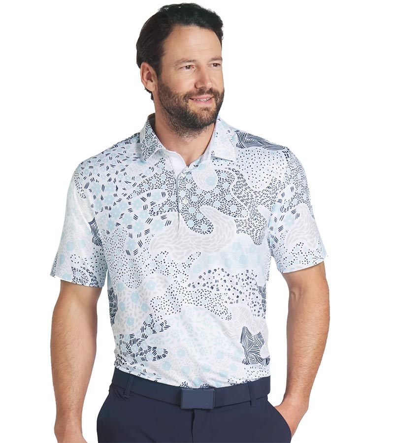 Puma CLOUDSPUN Bloom Camo Men's Golf Polo Shirt - 2 Colors