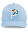 Puma Palmer P Golf Cap front view in Blue Bell / White Glow