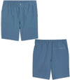 Puma Ripguard 8" Mens Golf Shorts in Gray Skies  - front  and back view of shorts