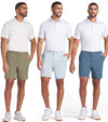 Puma Ripguard 8" Mens Golf Shorts  - 3 models in 3 colorways: Dark Sage , Frosted Dew, and Gray Skies