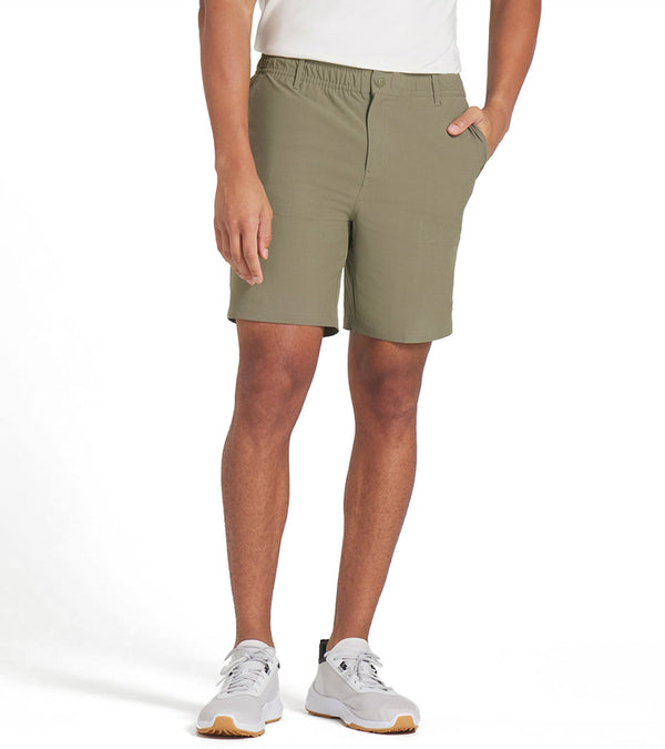 Puma Ripguard 8" Mens Golf Shorts  in Dark Sage with front view