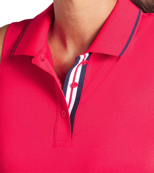 Puma Volition Tipped Sleeveless Womens Golf Polo Shirt