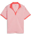 Puma Womens Everyday Stripe Pique Golf Polo Shirt