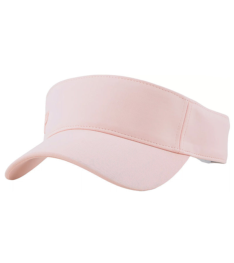 Puma Womens Sport P Golf Visor in Rose Dust 3quarter view