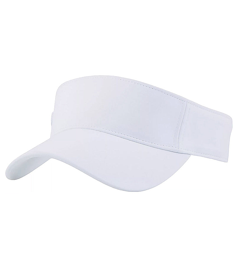 Puma Womens Sport P Golf Visor -3 quarter view in white.